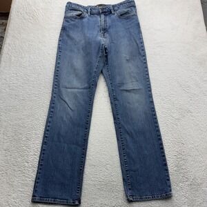 34 Heritage Charisma Mens 36x34 Blue Classic Straight Leg Comfort Rise Jeans